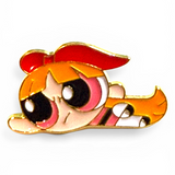 Power Puff Girls Blossom Enamel Pin Humor Meme Lapel Pin Jacket Backpack 2"