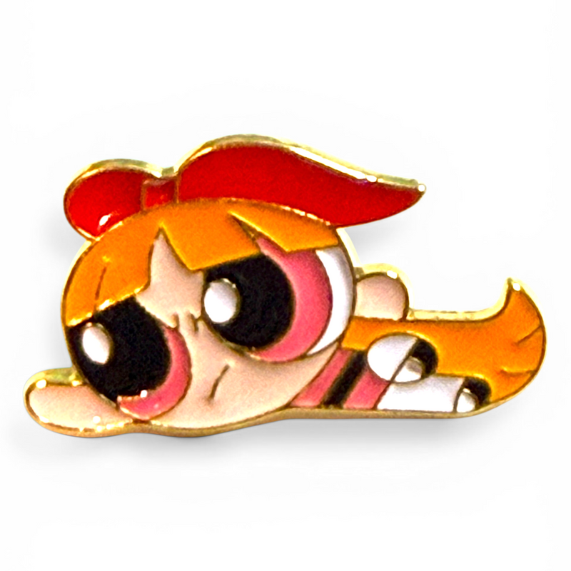 Power Puff Girls Blossom Enamel Pin Humor Meme Lapel Pin Jacket Backpack 2"