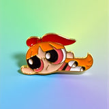 Power Puff Girls Blossom Enamel Pin Humor Meme Lapel Pin Jacket Backpack 2"