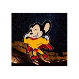 Mighty Mouse Enamel Pin – Vintage Cartoon Hero Collectible Lapel Pin