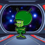The Great Gazoo Enamel Pin Retro Cartoon Alien Funny Geek Badge