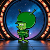 The Great Gazoo Enamel Pin Retro Cartoon Alien Funny Geek Badge
