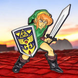 Legend of Zelda Link Enamel Pin – Retro Nintendo Gamer Collectible Lapel Badge