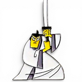 Samurai Enamel Pin – Anime Sword Fighter Lapel Badge, Collectible Gift for Fans
