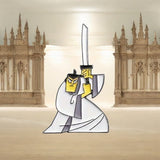 Samurai Enamel Pin – Anime Sword Fighter Lapel Badge, Collectible Gift for Fans