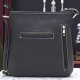 Gothic Skull Crossbody Bag Punk Chain Studded Black Alt Shoulder Purse