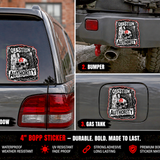 Question Authority Sticker 4" BOPP Waterproof Punk Gothic Car Laptop Decal