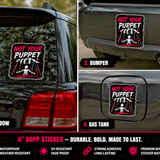 Not Your Puppet Sticker 4" BOPP Waterproof Gothic Car Laptop Decal