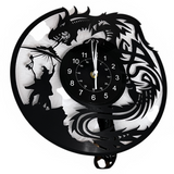 Dragon Wall Clock 12" Fantasy Decor Gothic Dragon Hunter Art Clock