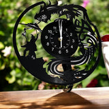 Dragon Wall Clock 12" Fantasy Decor Gothic Dragon Hunter Art Clock