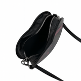 Heart Shape Gothic PU Leather Shoulder Crossbody Bag for Women