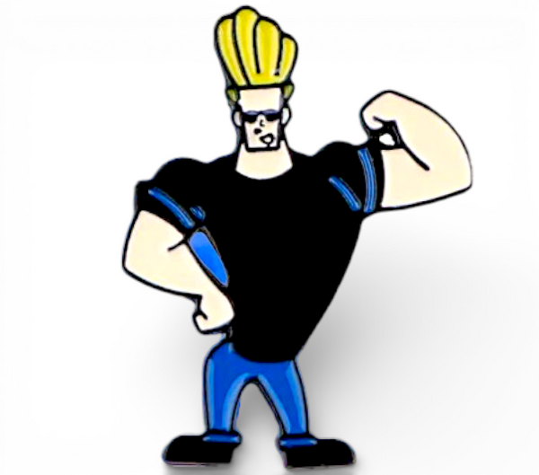 Johnny Bravo Enamel Pin Cartoon Humor Lapel Pin for Jackets Backpacks