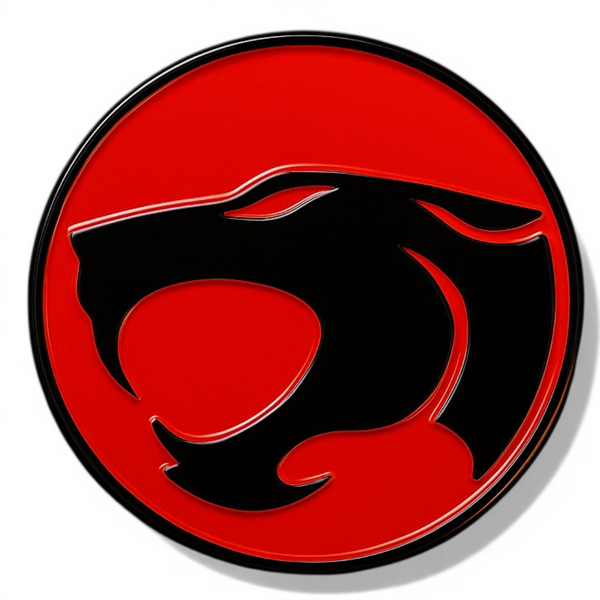 ThunderCats Logo Enamel Pin Red Black Brooch Backpack Hat Jacket Anime Retro