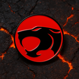 ThunderCats Logo Enamel Pin Red Black Brooch Backpack Hat Jacket Anime Retro