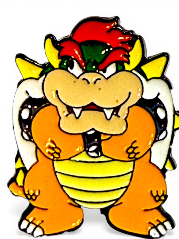Bowser Mario Bros Enamel Pin Multicolor Humorous Lapel Pin for Bags Jackets
