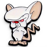 Brain Cartoon Enamel Pin – Retro Villain Collectible, Backpack or Jacket Gift
