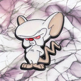 Brain Cartoon Enamel Pin – Retro Villain Collectible, Backpack or Jacket Gift