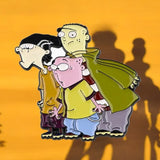 Ed Edd n Eddy Enamel Pin Retro 90s Cartoon Funny TV Show Badge