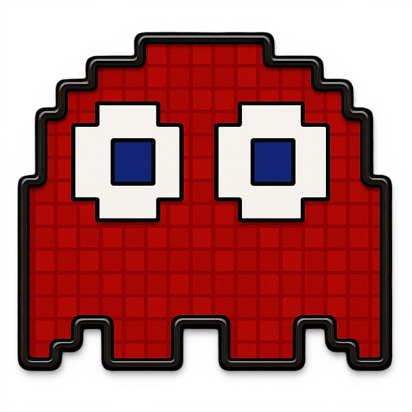 Pac Man ' Blinky Red Enamel Pin Humor Meme Lapel Pin Jacket Backpack