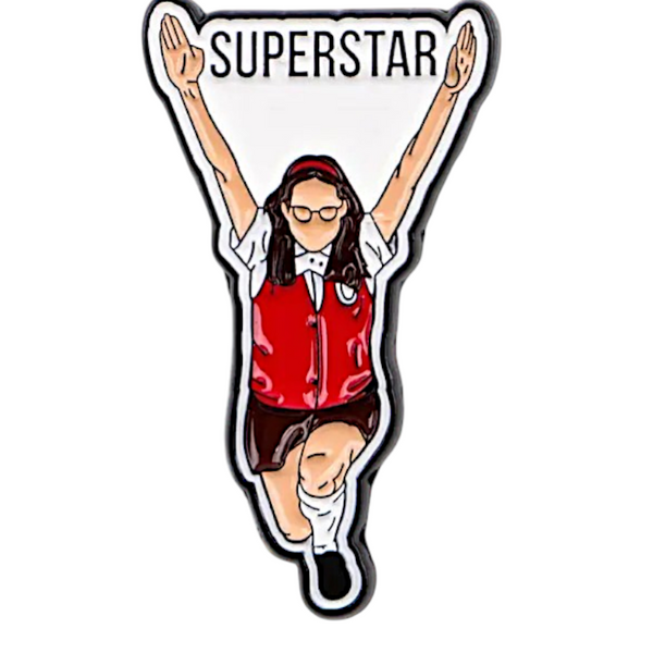 Superstar Enamel Pin Humor Meme Lapel Pin Jacket Backpack