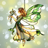 Fairy Lily of the Valley Acrylic Suncatcher Window Hanging Fantasy Decor 8” Gift