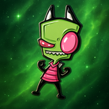 Invader Zim Enamel Pin Cartoon Humor Lapel Pin for Jacket and Backpack