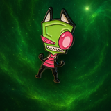 Invader Zim Enamel Pin Cartoon Humor Lapel Pin for Jacket and Backpack