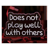 Does Not Play Well With Others Enamel Pin Funny Sarcastic Goth Badge