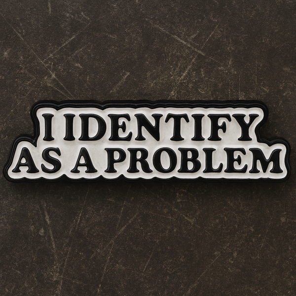 I IDENTIFY A PROBLEM Enamel Pin Lapel Pins Badges On Backpack Women's Brooch Clo
