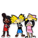 Hey Arnold Cartoon Enamel Pin – Arnold Gerald Helga Collectible Accessory