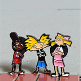 Hey Arnold Cartoon Enamel Pin – Arnold Gerald Helga Collectible Accessory