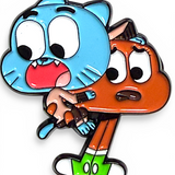 Gumball and Darwin Enamel Pin - Cute Cartoon Duo Collectible Gift for Fans