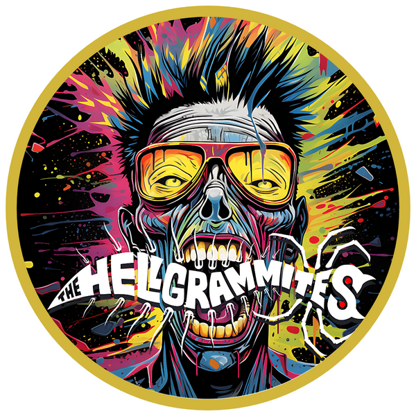 "The Helgrammites" Punk Zombie Sticker