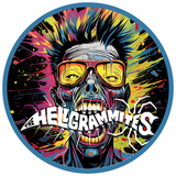 "The Helgrammites" Punk Zombie Sticker