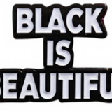 Black Is Beautiful Enamel Pin Brooch for Jackets Hats Backpacks Gifts