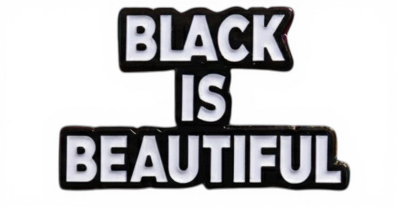 Black Is Beautiful Enamel Pin Brooch for Jackets Hats Backpacks Gifts
