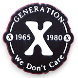 Generation X Enamel Pin Gen X We Don’t Care Funny Retro Badge