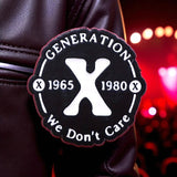 Generation X Enamel Pin Gen X We Don’t Care Funny Retro Badge