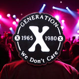 Generation X Enamel Pin Gen X We Don’t Care Funny Retro Badge