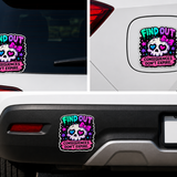Find Out Consequences Don’t Expire Sticker 4” Waterproof Vinyl Decal