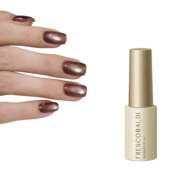 Cat Eye Gel Polish Bronze Copper Brown Magnetic UV LED Soak Off Frescobaldi