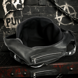 Black Punk Rock Shoulder Bag w/ Belt Buckle – Goth Grunge Hobo Purse