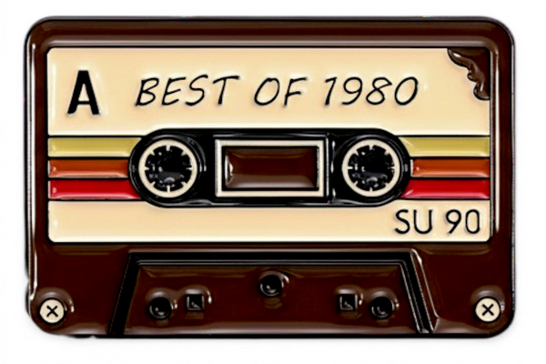Best of the 80's Cassette Enamel Pin Humor Meme Lapel Pin Jacket Backpack