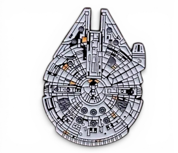 Millennium Falcon Enamel Pin – Starship Sci-Fi Spacecraft Badge Brooch Backpack
