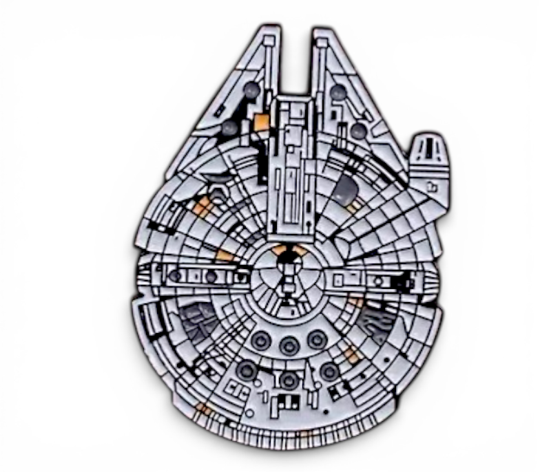 Millennium Falcon Enamel Pin – Starship Sci-Fi Spacecraft Badge Brooch Backpack
