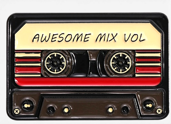 Retro Mix  Cassette Tape Enamel Pin Humor Meme Lapel Pin Jacket Backpack