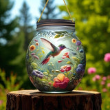 Hummingbird Rainforest Terrarium Art
