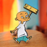 Ed and Plank Enamel Pin – Ed Edd n Eddy 90s Cartoon Retro Collectible Badge