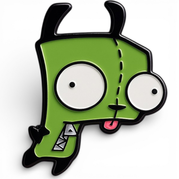 GIR Enamel Pin 1in Invader Zim Humor Cartoon Lapel Pin Backpack Accessory
