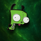 GIR Enamel Pin 1in Invader Zim Humor Cartoon Lapel Pin Backpack Accessory